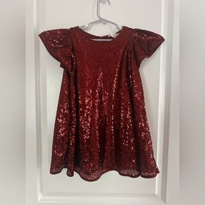 HM Red sequin dress 5T